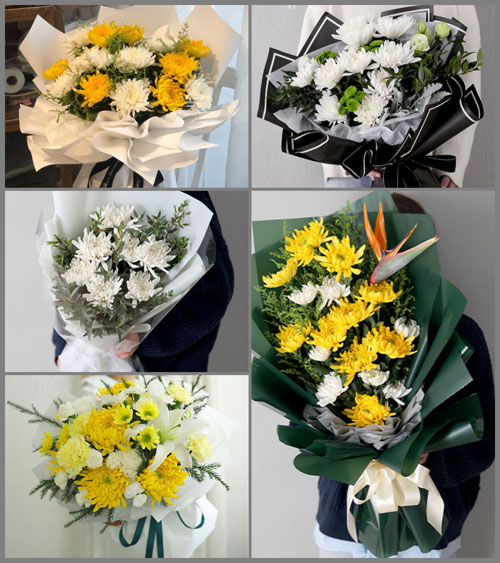 江苏泰州靖江市城南办事处前进村白事花束代送
